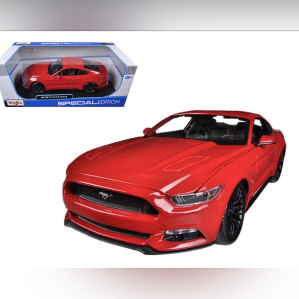 2015 Ford Mustang 5.0 in Red Maisto’s 1:18 scale Special Edition Die-Cast